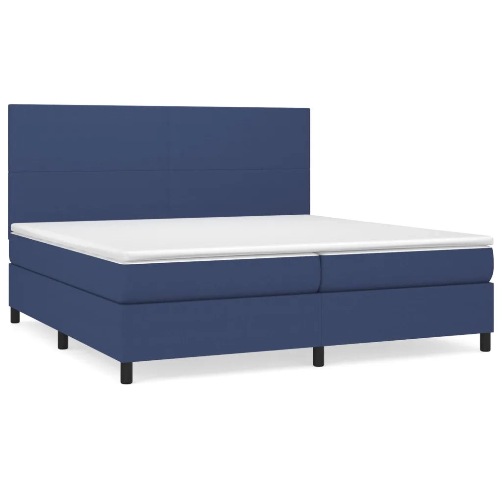 Giroletto a Molle con Materasso Blu 200x200 cm in Tessuto cod mxl 59029