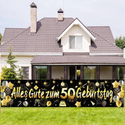 Decorazione di Festa per il 50° Compleanno - Bandiera da Lancio - Banderine - Decorazioni per Torta - Adatto per Adulti e Bambini