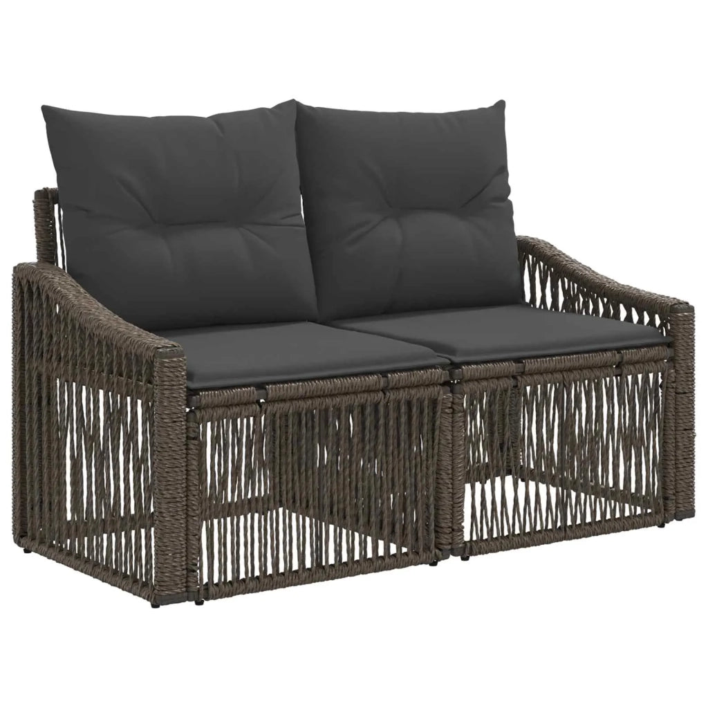 Set Divano da Giardino 13 pz Grigio e Grigio Scuro polyrattan 3437225