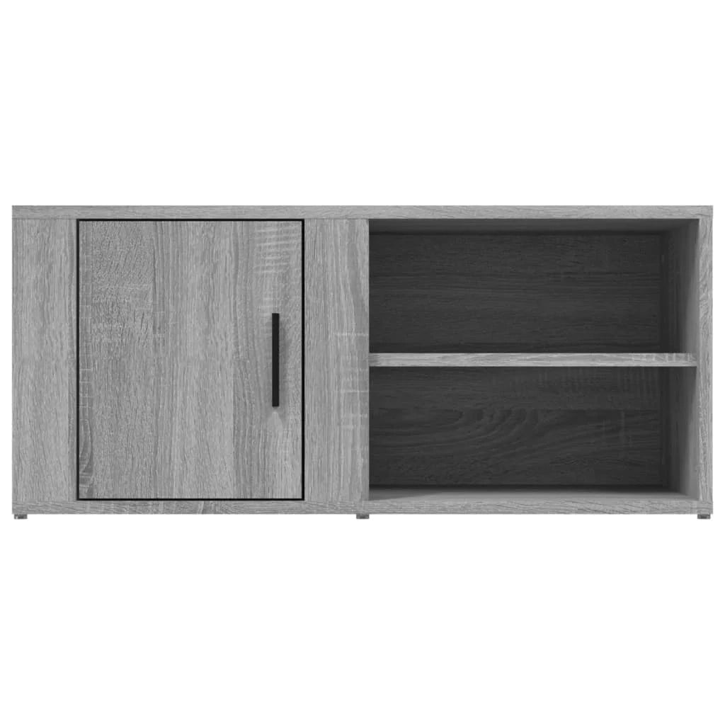 Mobile TV multimediale scaffale TV credenza mobile TV sala da pranzo soggiorno camera da letto 2 pezzi Sonoma 80 x 31,5 x 36 cm legno ingegnerizzato grigio 02_0028655