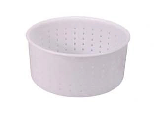 FORMA PER FORMAGGIO CACIOTTA GR.1200- - ø superiore cm.15 - ø inferiore cm.14x7h. - 10 pezzi