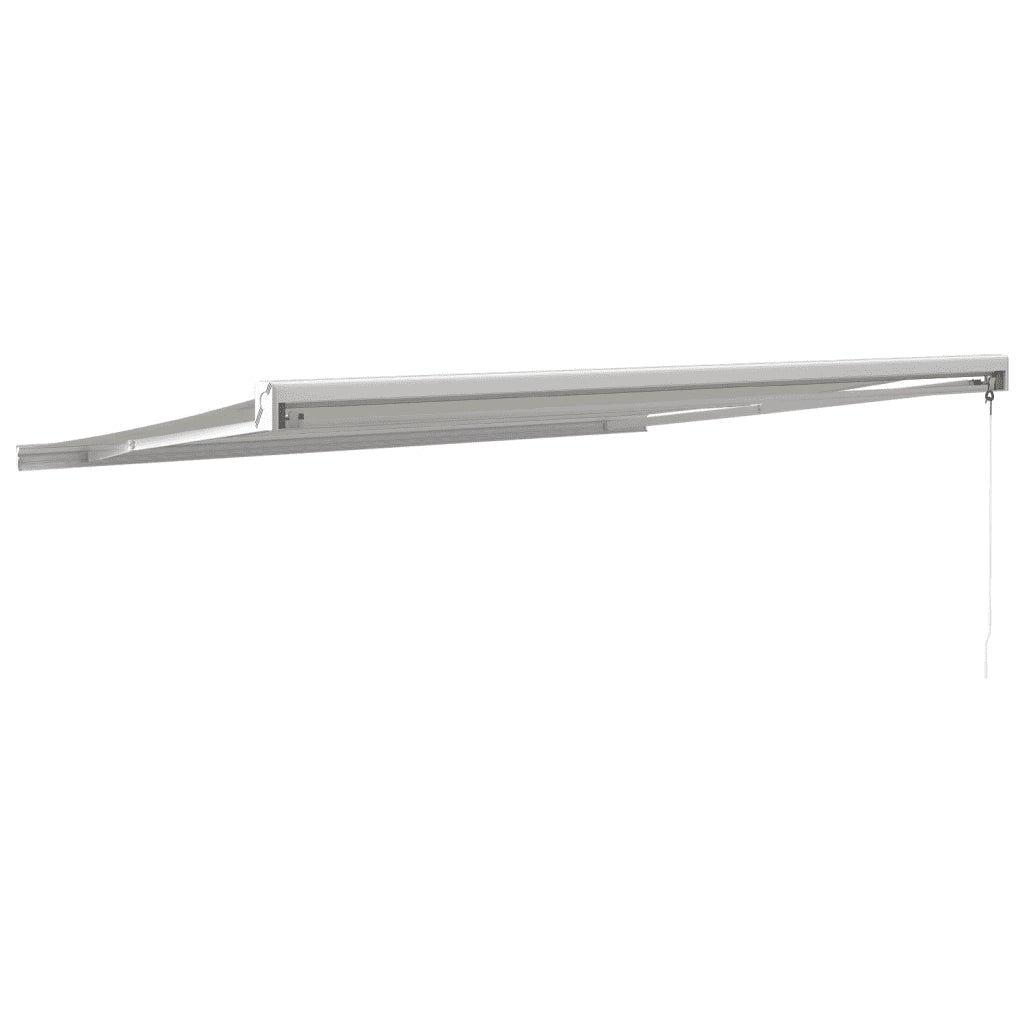 Tenda da Sole Retrattile Crema 4x3 m in Tessuto e Alluminio