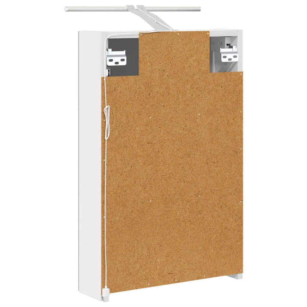 Mobiletto per specchio da bagno Bianco 40 x 10,5 x 60,5 cm