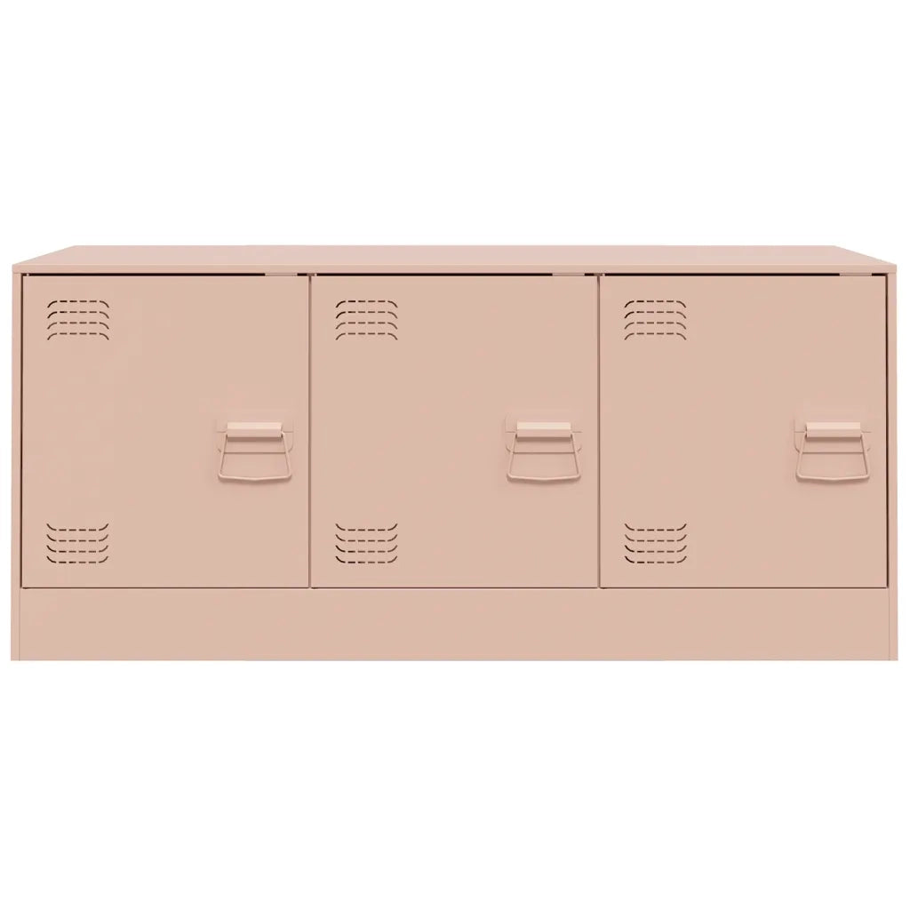 Mobile Porta TV Rosa 99x39x44 cm in Acciaio