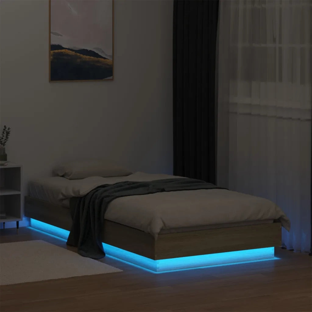 Giroletto con LED Rovere Sonoma 75x190 cm 839548