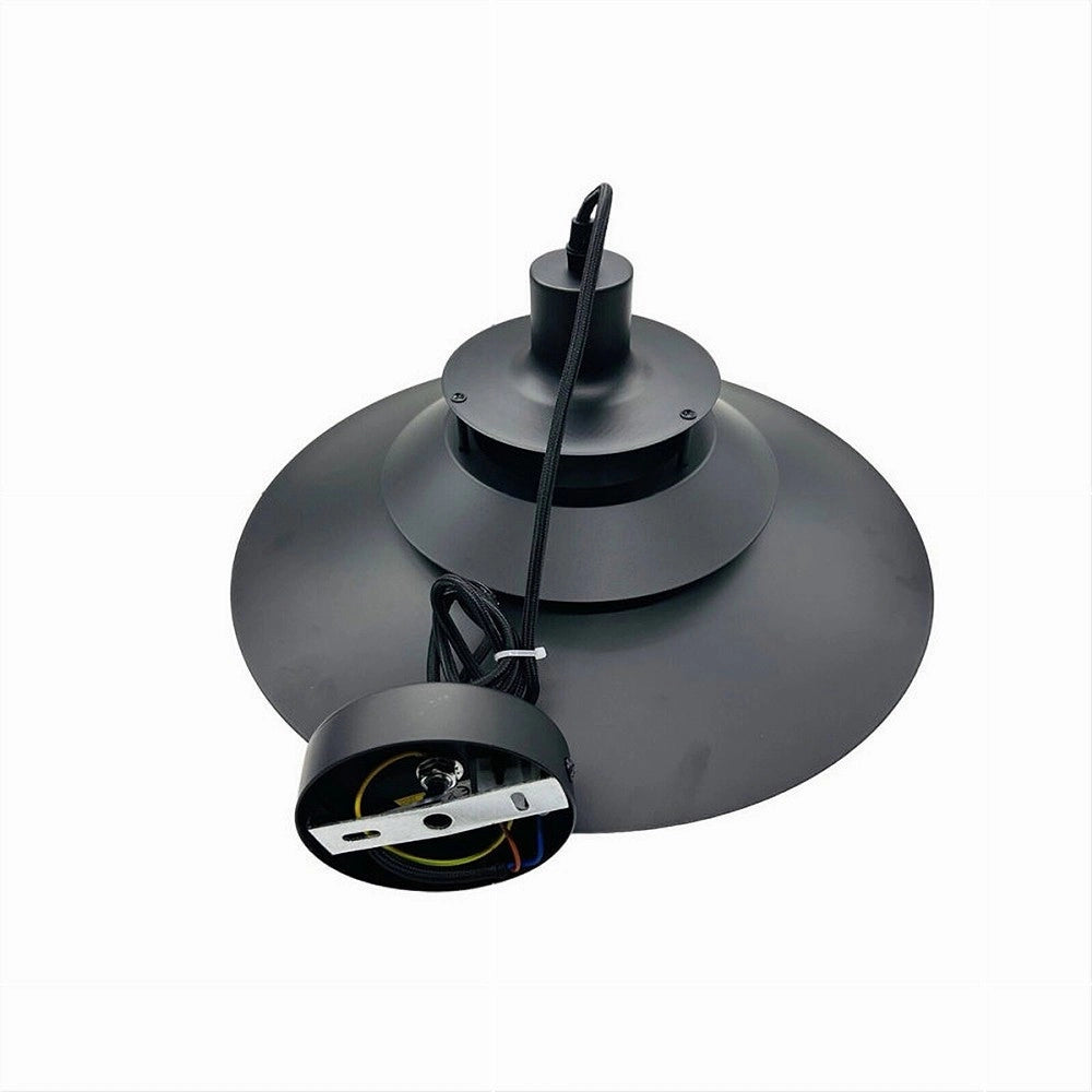 Trade Shop - Lampadario A Sospensione Industriale E27 Lampada Pendente Vintage Retrò Lp-88 - Nero