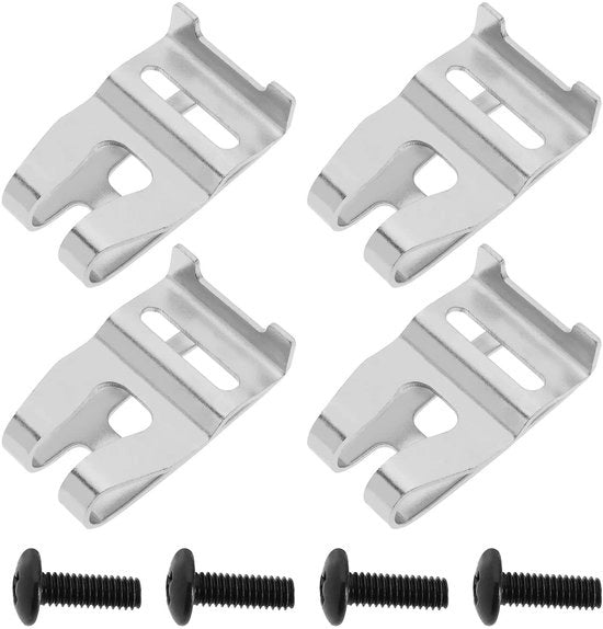 Accessori per attrezzi Bosch 18V - Riemclip con gancio - 4 pezzi - Con viti - Materiale in metallo duraturo