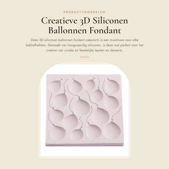 Forma di torta in silicone creativo 3D - Fondant - Modulo di cioccolato - Antaader en flexibile - Resistente al calore e al freddo