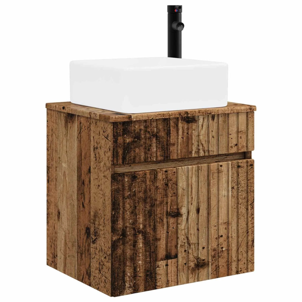 Mobile lavabo da parete Legno antico 49 x 41 x 63 cm 890570