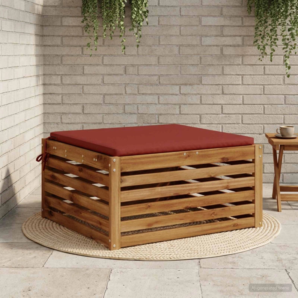 Cuscino per Sedia in Unico Pezzo SOEST 100% Poliestere Rosso 944775