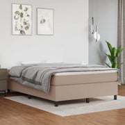 Struttura Letto a Rete a Molle Cappuccino 140x190 cm in Similpelle 3121046