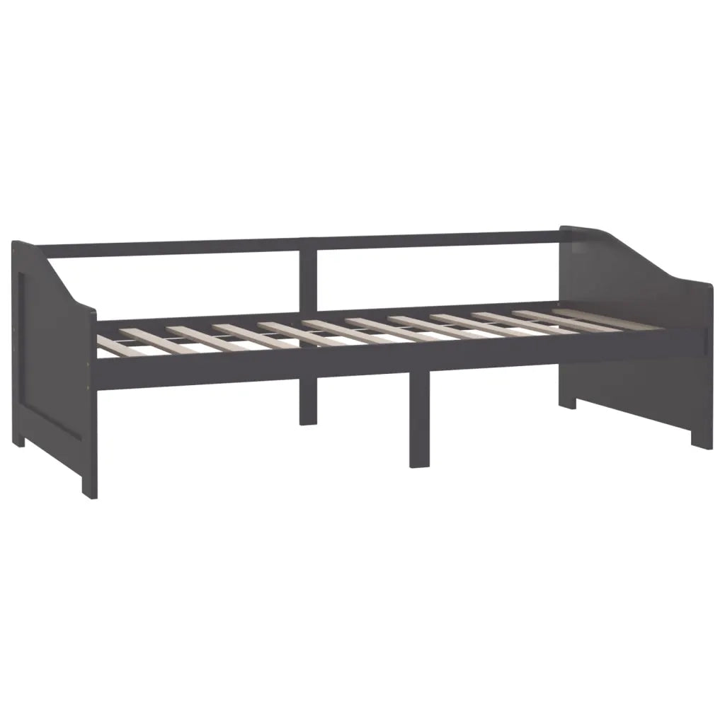 Divano letto | Sof¨¤ letto | Letto singolo a 3 Posti Grigio Legno Massello di Pino 90x200cm