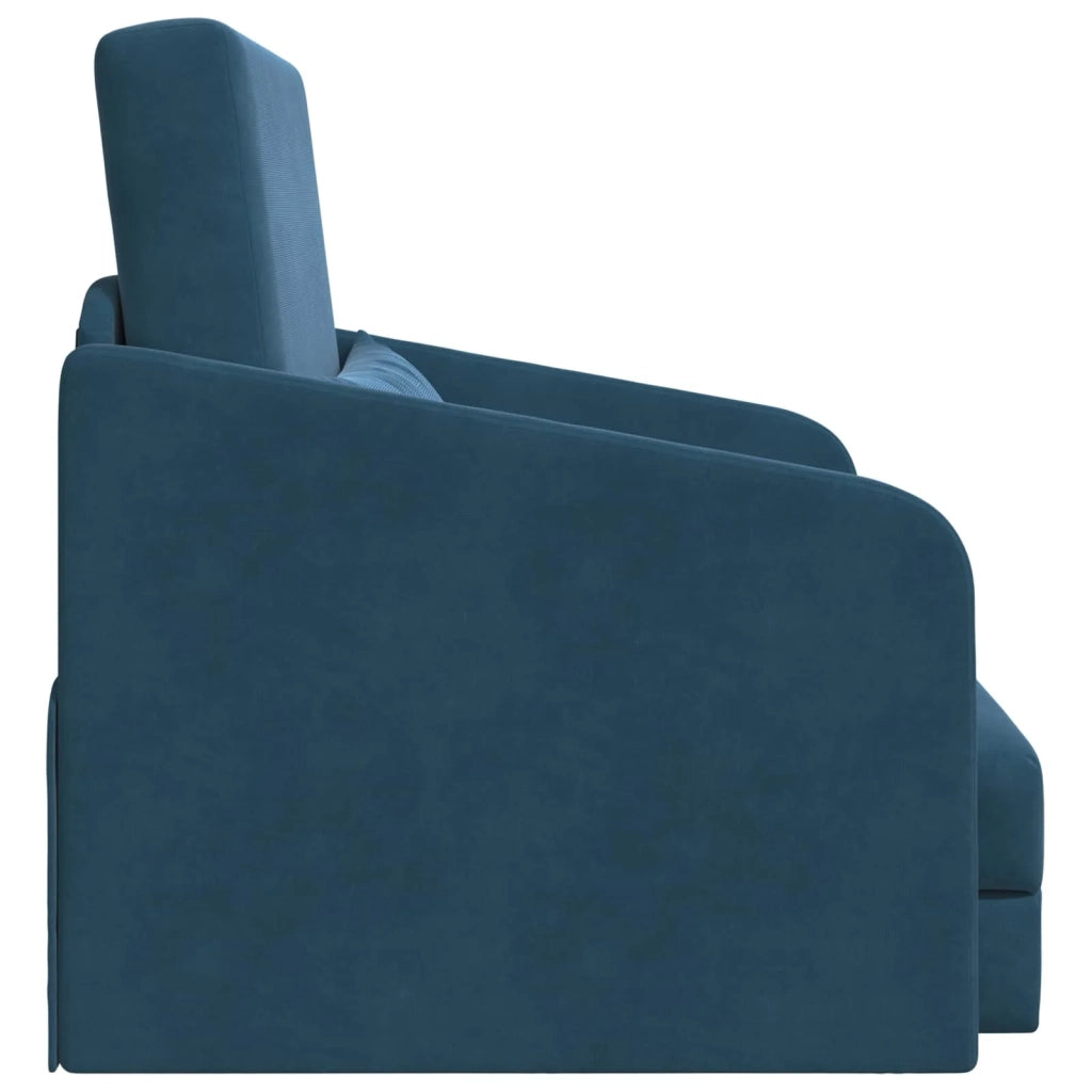 Divano letto Blu 65 x 80 x 83 cm Velluto 4106647