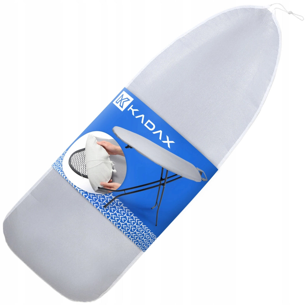 Copriasse da stiro KADAX 140x50 cm in cotone, colore argento.