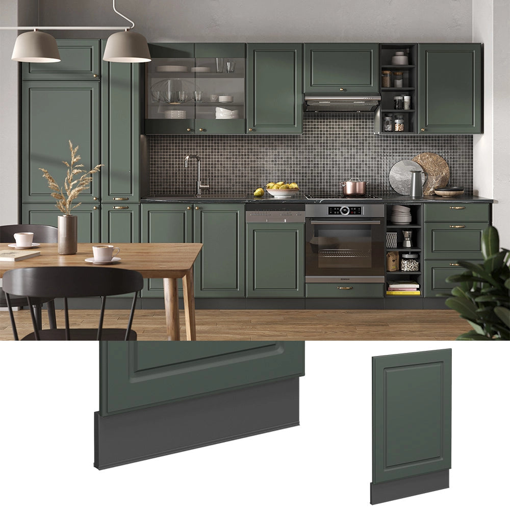 Pannello frontale Fame-Line Verde-oro rustico/Antracite 45 cm, PL Marmo Vicco