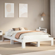 Letto senza Materasso Bianco 120x200 cm Legno Massello di Pino