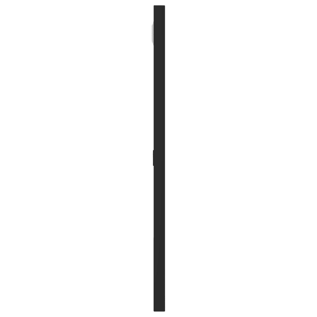 Specchio da Parete Nero 40x40 cm Quadrato in Ferro 358633