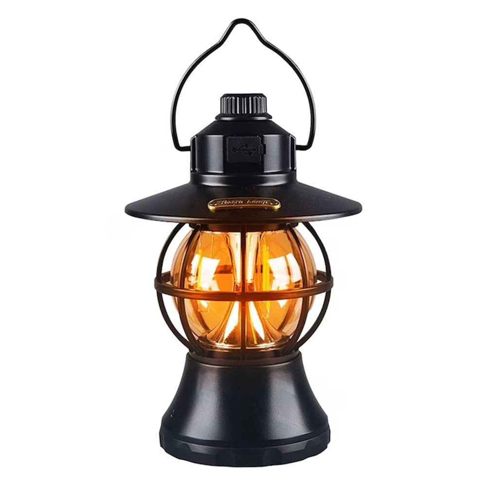 Trade Shop - Lampada Da Campeggio Multifunzionale Led Portatile Lanterna Retrò Per Escursionismo Q-ly32 -