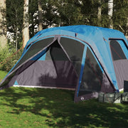 Tenda da Campeggio con Portico per 4 Persone Blu Impermeabile 94549