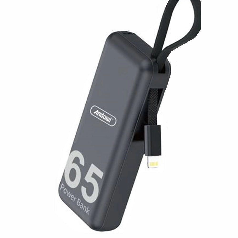 Trade Shop - Power Bank Portatile Mini Batteria Esterna 6500mah Ricarica Rapida Cavo Lightning Q-cd632 -