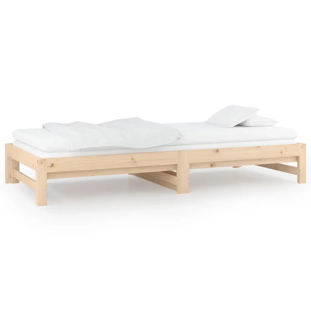 Dormeuse Estraibile 2x(90x190) cm Legno Massello di Pino cod mxl 63802