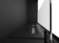 Camino a Bioetanolo da Parete 90x50 cm Inside 900 Bianco con Vetro