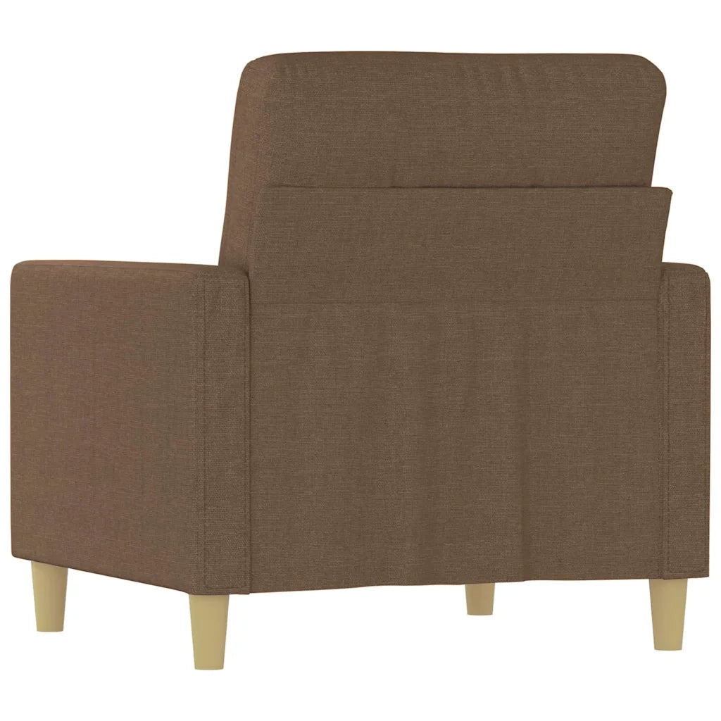 Poltrona-Divano Sedia-Poltroncina Marrone 60 cm in Tessuto 858742