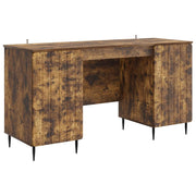 Scrivania Rovere Fumo 142,5 x 50 x 75 cm Legno ingegnerizzato