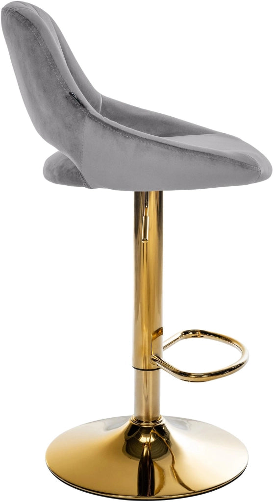 Sgabello da bar Milet velluto oro 4