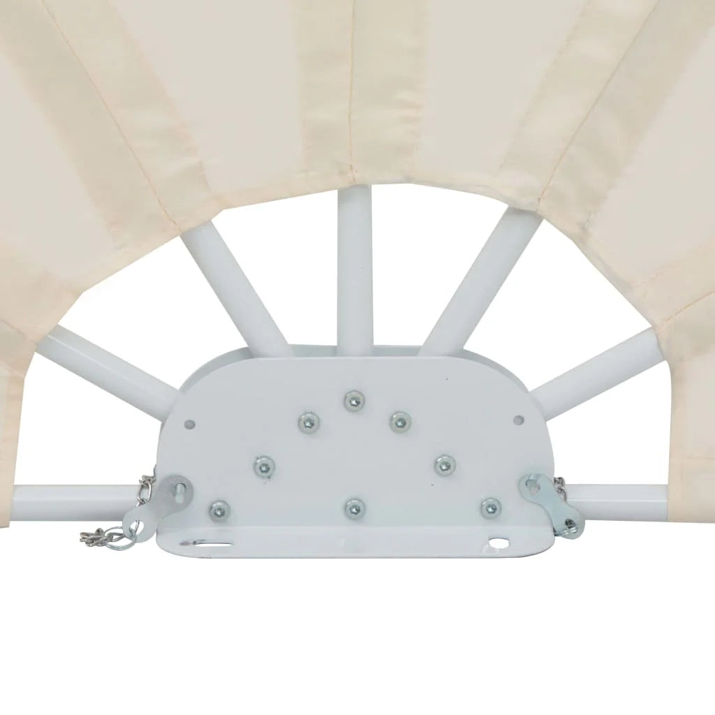 Tenda da sole laterale retrattile/schermo privacy per patio giardino terrazza balcone crema 200 cm 02_0007065