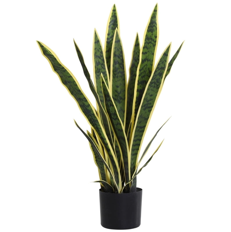 Pianta artificiale Sansevieria ?15x77 cm; aspetto realistico in polietilene verde