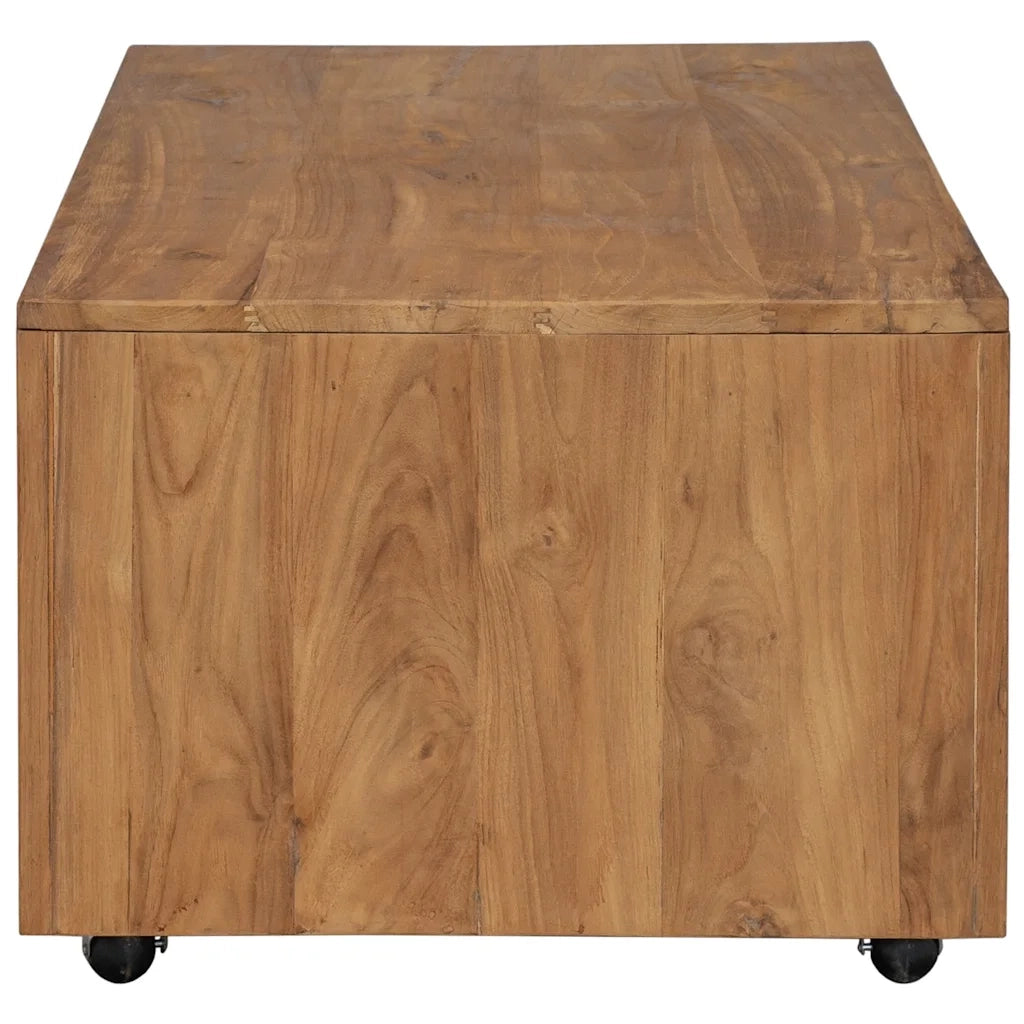 Tavolino da salotto | Tavolino da caff¨¨ | Tavolino da Soggiorno 110x60x40 cm in Legno Massello di Teak