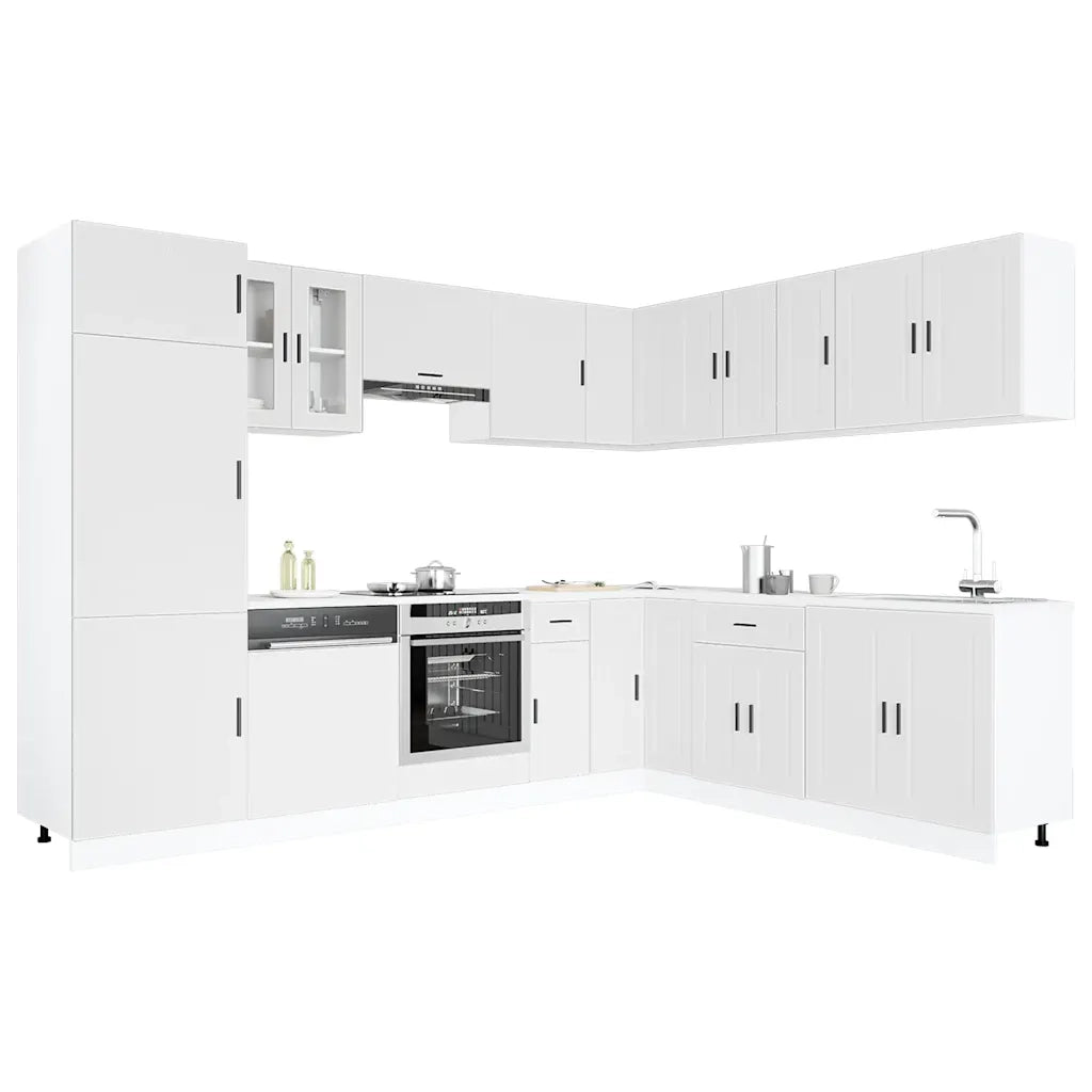 Set Mobili da Cucina 14 pz Porto Bianchi Legno Multistrato 3314991
