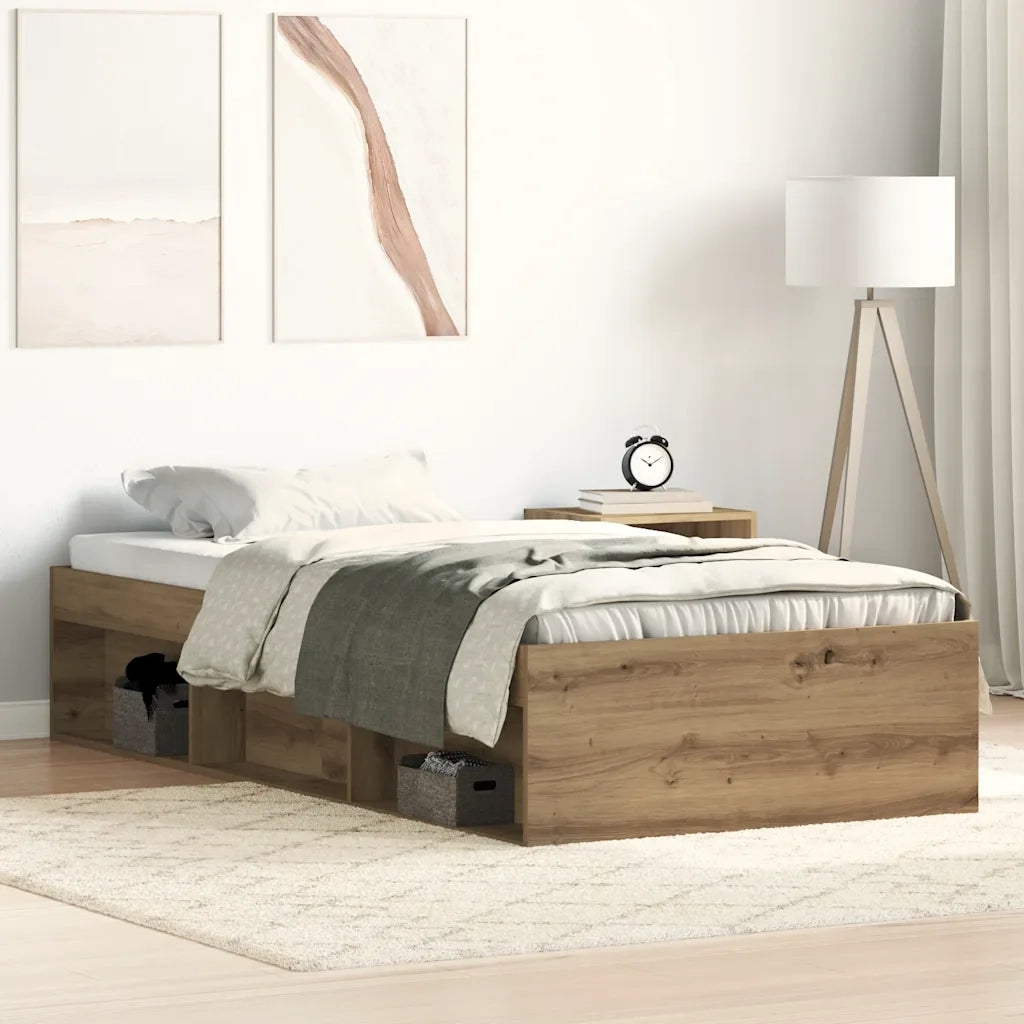 Giroletto senza Materasso Rovere Artigianale 75x190 cm 3329310