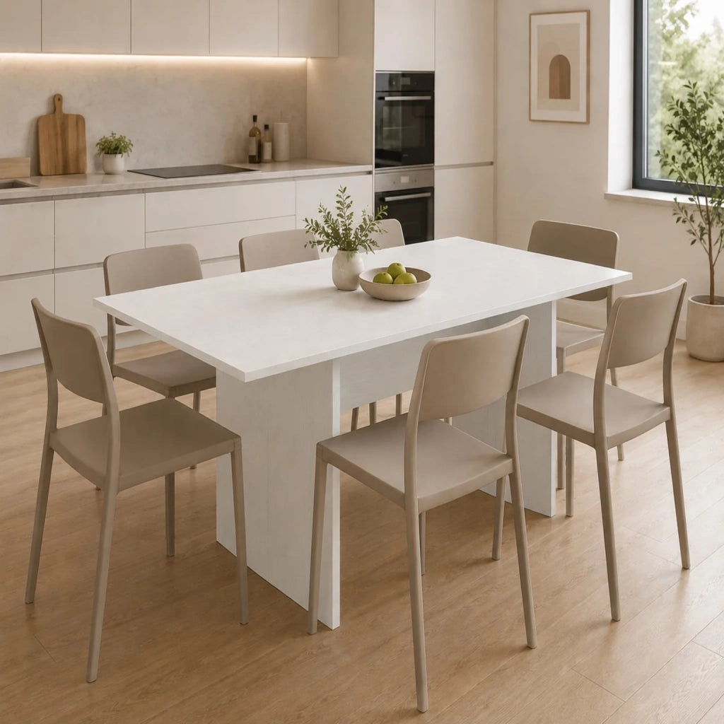 Consolle Allungabile Bianca Salvaspazio | Tavolo Trasformabile a Ribalta con Ripiano Portaoggetti | Tavolo Pieghevole per Cucina, Soggiorno, Ingresso e Sala da Pranzo 120x35/70x76 cm