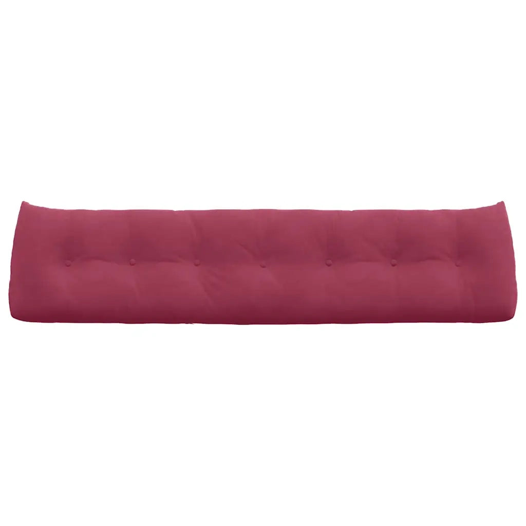 Cuscino per Schiena Rosso Vino 200 x 24 x 50 cm Velluto