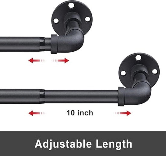 Maniglia per tende - attrezzo per tende, maniglia per tende doccia, lunghezza extra, maniglia per tende per camera da bagno, camera da letto, 81-216cm