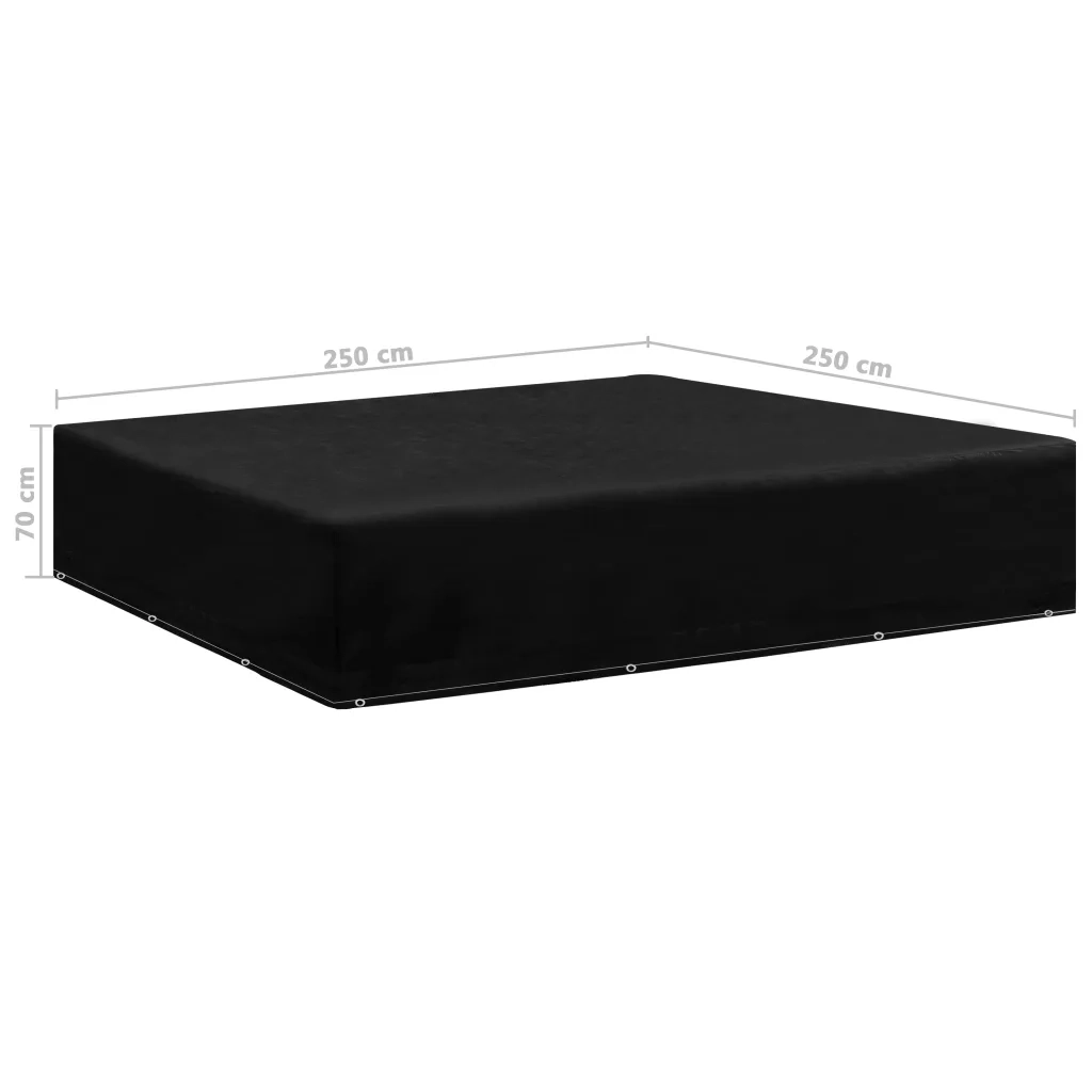 Copertura per Mobili da Giardino con 12 Occhielli-Coprimobili da giardino 250x250x70 cm