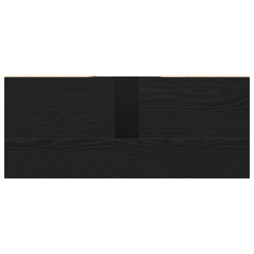 Armadio per Lavabo da Bagno Rovere Nero 80 x 33 x 60 cm 862814