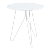 Tavolino dal design elegante 45 x 43 cm bianco 03_0010935