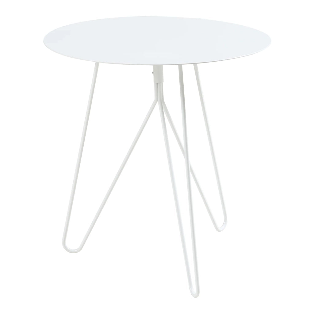 Tavolino dal design elegante 45 x 43 cm bianco 03_0010935