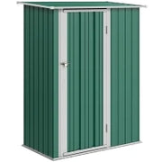 Casetta Porta Attrezzi Capanno in Acciaio Impermeabile 142x84x189cm