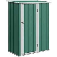 Casetta Porta Attrezzi Capanno in Acciaio Impermeabile 142x84x189cm
