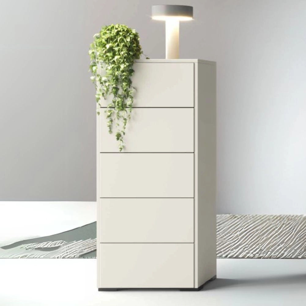 Settimino 5 cassetti bianco nuvola opaco Vip 51x42x104H