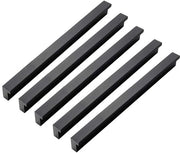 10 pezzi di maniglia di apertura porta a 90° per cucina - alluminio - nero