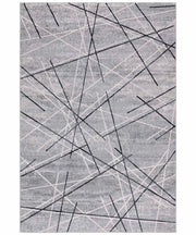 Tappeto NEVADA 9244 grigio cm.160x230 stile moderno righe astratte