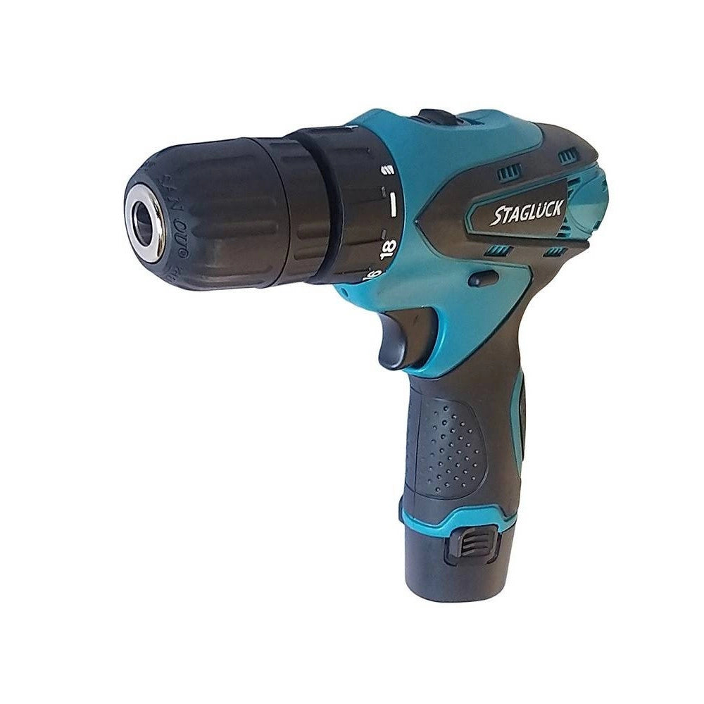 Trade Shop - Trapano Avvitatore A Batteria A Litio Valigetta 14.4v Cordless Doppia Batteria -