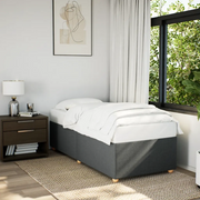Giroletto senza Materasso Grigio Scuro 100x200 cm Tessuto