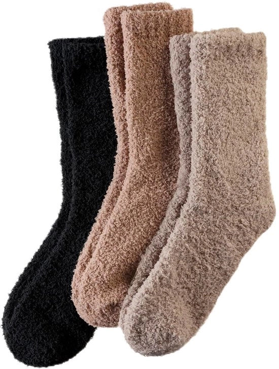 Sokker Antiscivolo Doppio - Calze Antiscivolo Uomini - Calze Doppio - 3 Paia - Tessuto Corallino - Microfibra Premium