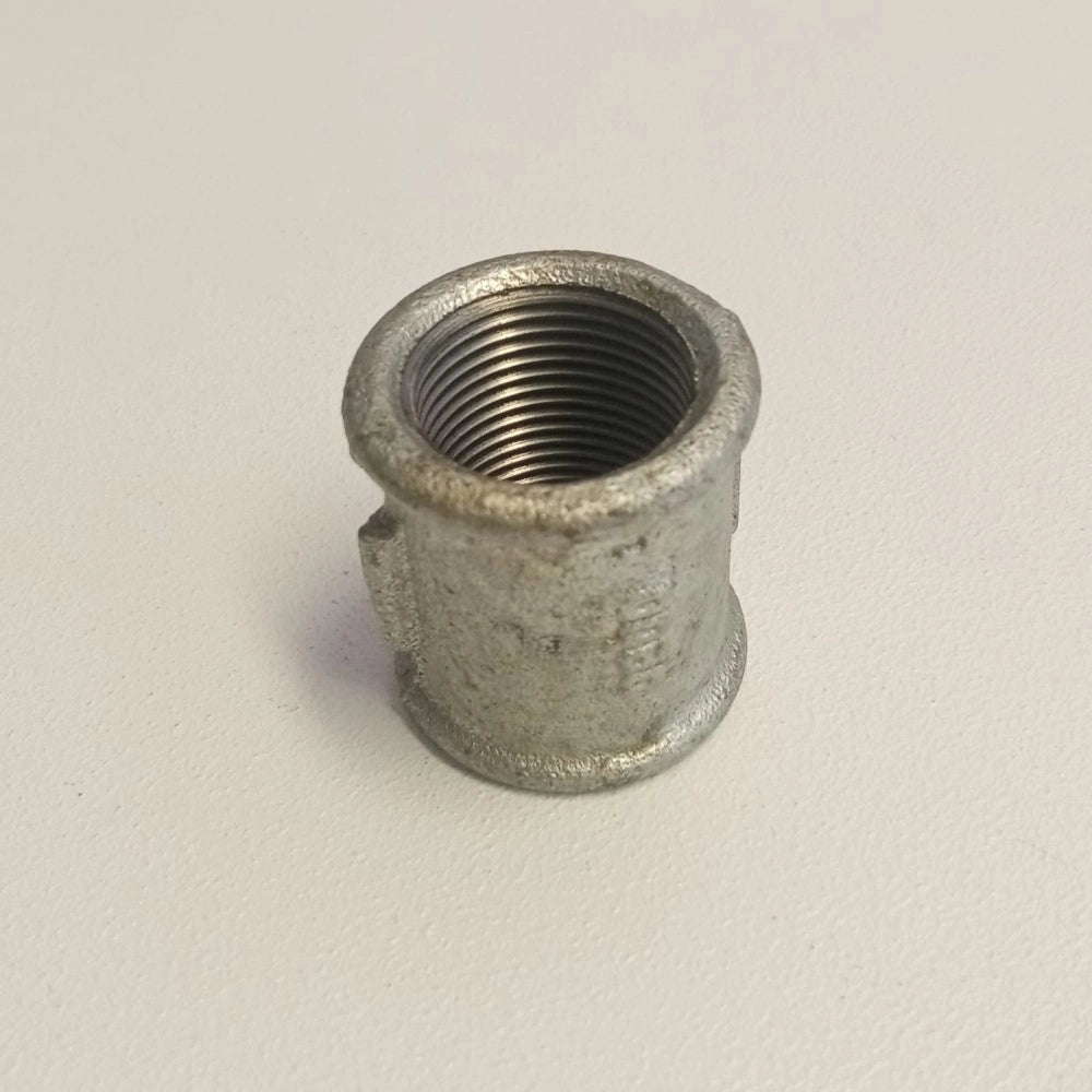 Raccordo ff 1/2'' - 2pz manicotto giunzione di ghisa zincata malleabile